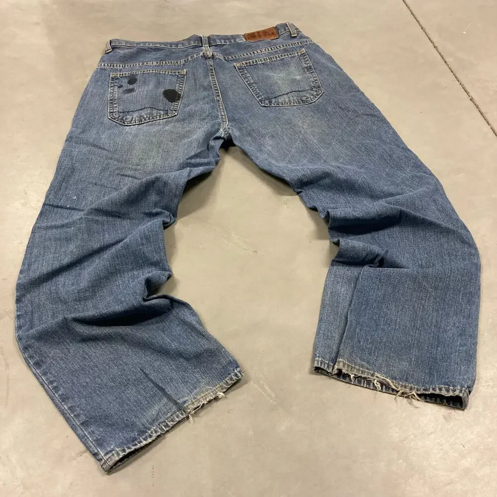 Baggy Y2K distressed nautica Jeans 36x30